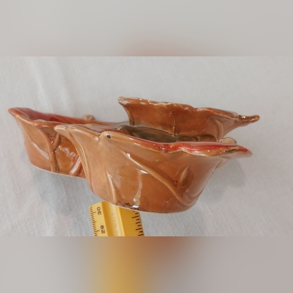 Vintage MCM tii Collections ceramic 2 tier three leaf tea light candle holder - Picture 8 of 12